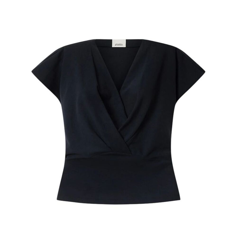 Isabel Marant Women Nadrine Draped Cotton Jersey T-Shirt